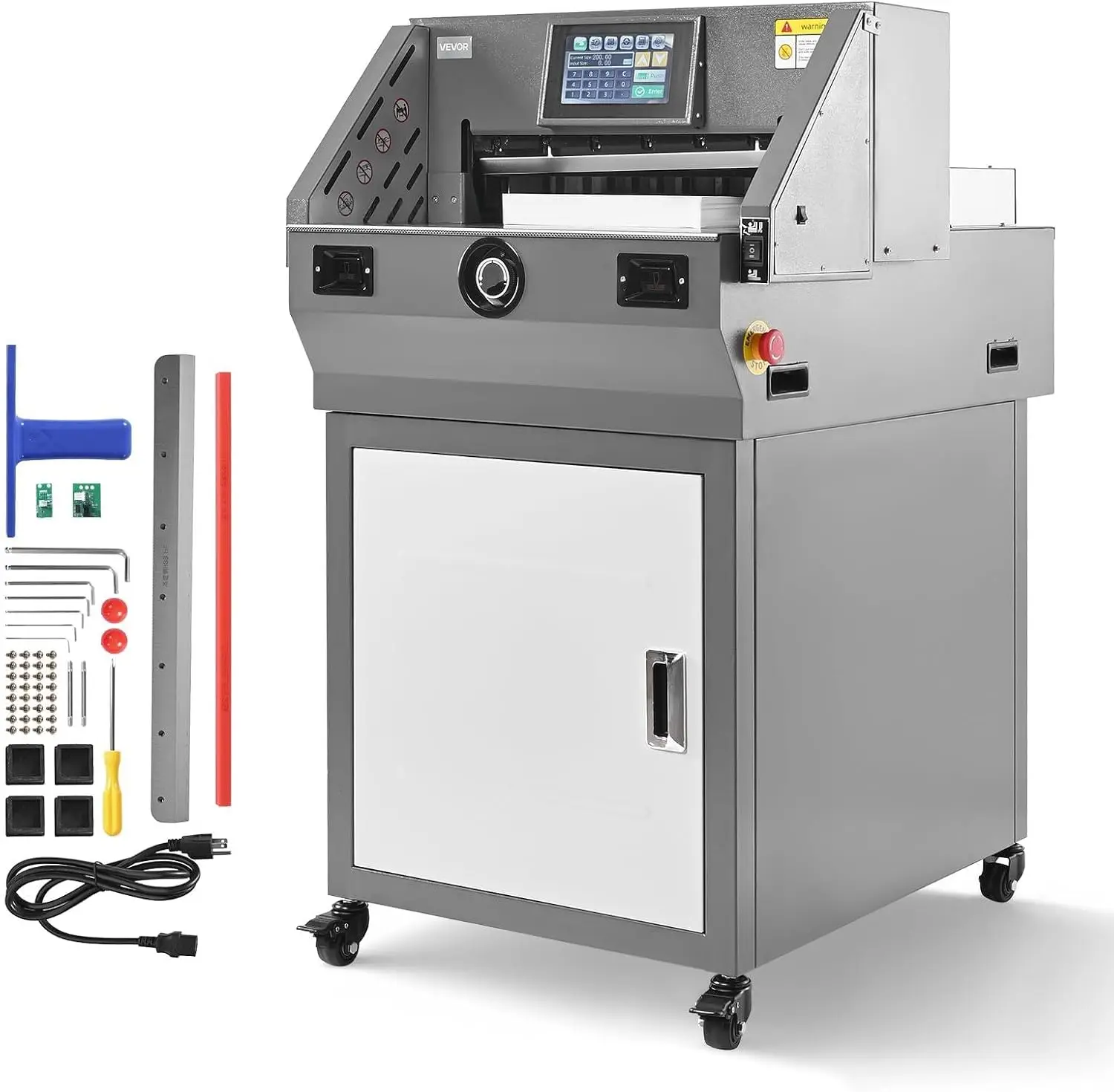 Electric Paper Cutter, Metal Programmable Paper Cutter Machine, 17.99 inch Cutting Width, 2.28 inch Cutting Thickness, Electric