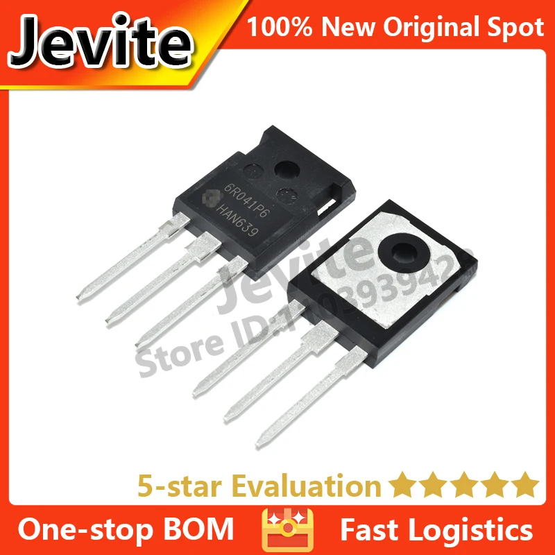 

Jevite 100% New Original electronics Controller 5 units/lote 60R041P6 IPW60R041P6 650V 49A TO-247 MOSFET Transistor