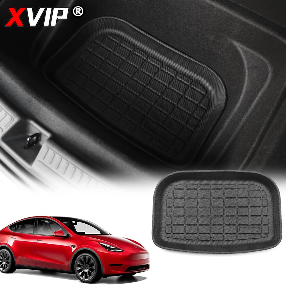 Tappetino posteriore anteriore in materiale TPE di qualità XVIP per Tesla Model Y 2021-2023 accessori tappetino per bagagliaio bagagliaio con