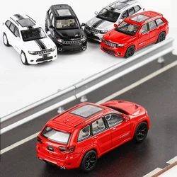 Jeep Grand Cherokee SUV Diecast Brinquedo do Metal, Alloy Car Model, Veículos Off-Road, Carro Modelo Simulação, Escala Miniatura, Crianças Presente, 1:64