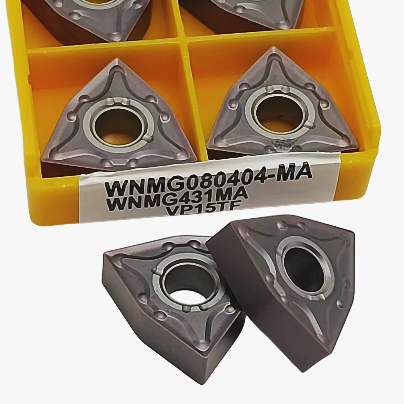 herramienta de torno cilíndrico de hoja de carburo original de alta calidad, WNMG080404-MA WNMG080408-MA VP15TF UE6020
