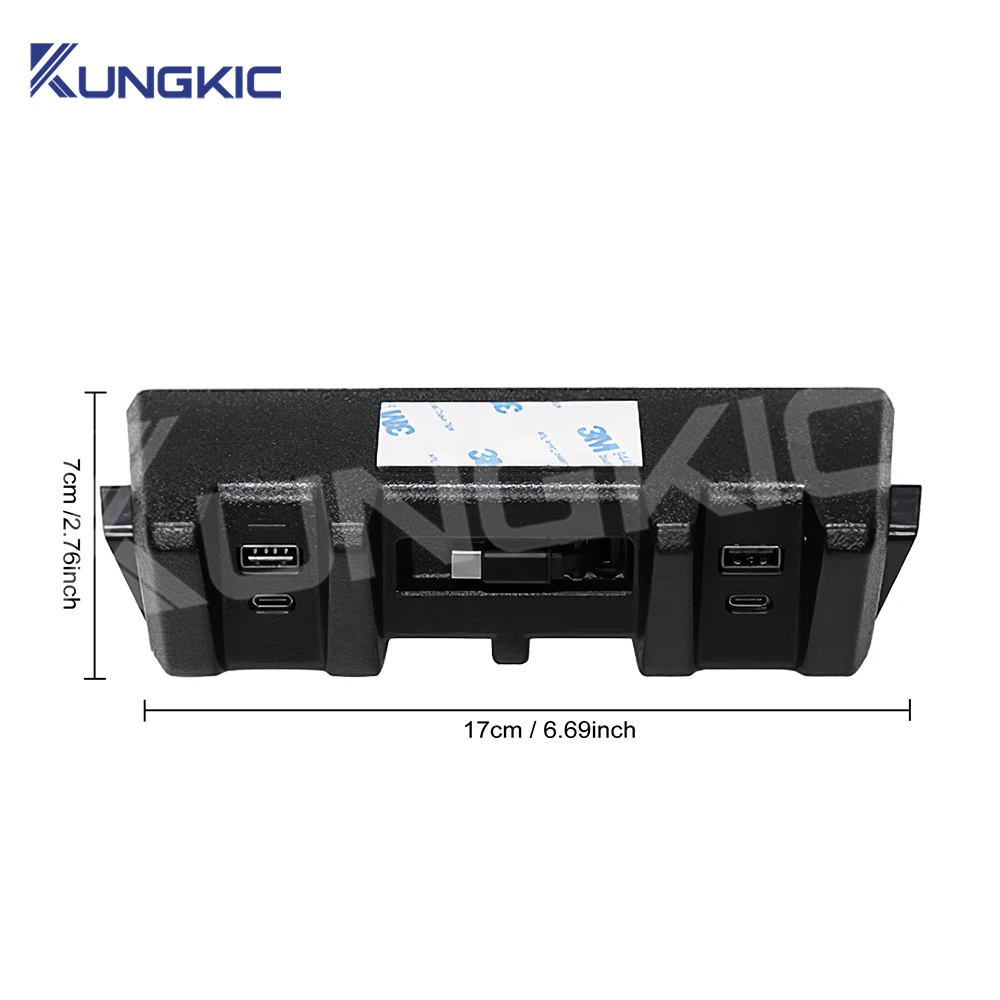 For Suzuki Jimny JB64 Sierra JB74W 2019-2025 Car Charger Power Dual USB Shunt Hub Type C Splitter With Cigarette To Adapter