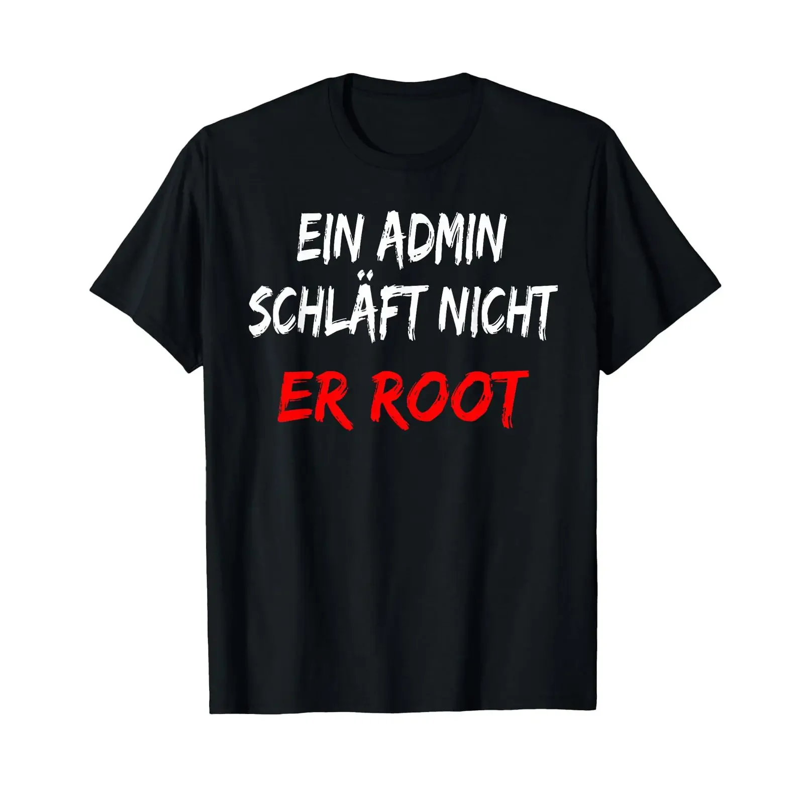 An admin never sleeps he rooT T Shirt gift vintage Washed Soft fashion Casual Versatile Comfortable streetwear Breathable