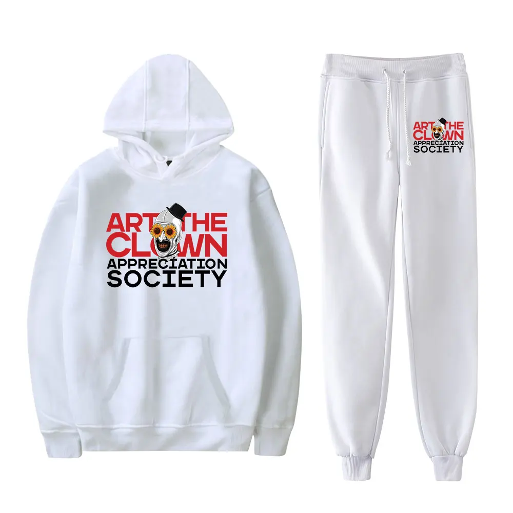 Terrifier Art The Clown Jumbo Vintage 90s PULLOVER Fashion Merch Hoodies Sports Set Men Hoodies Pants Two-Piece Pullover Women