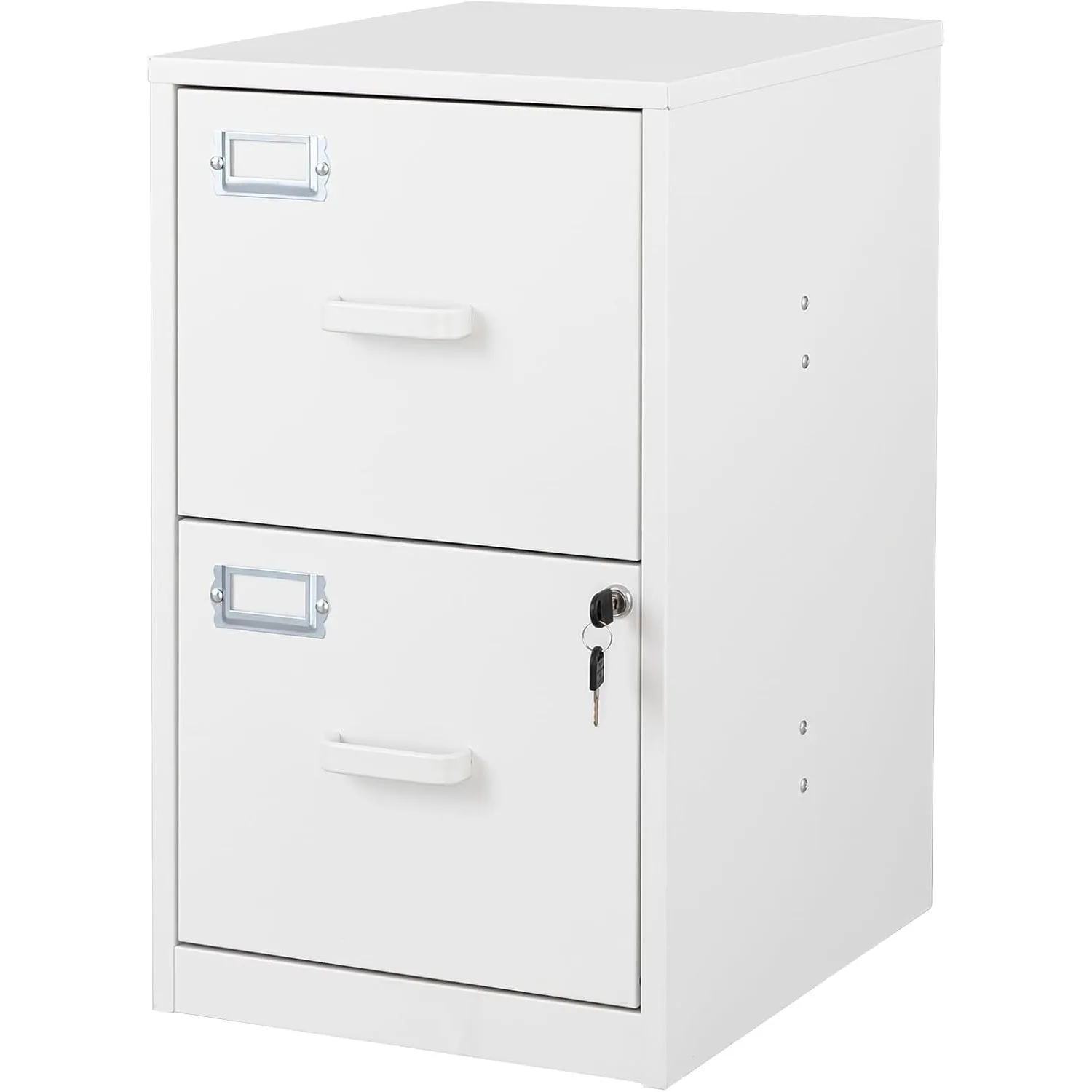 

2 drawers lockable vertical steel file storage cabinet, suitable for office and home use, requires assembly