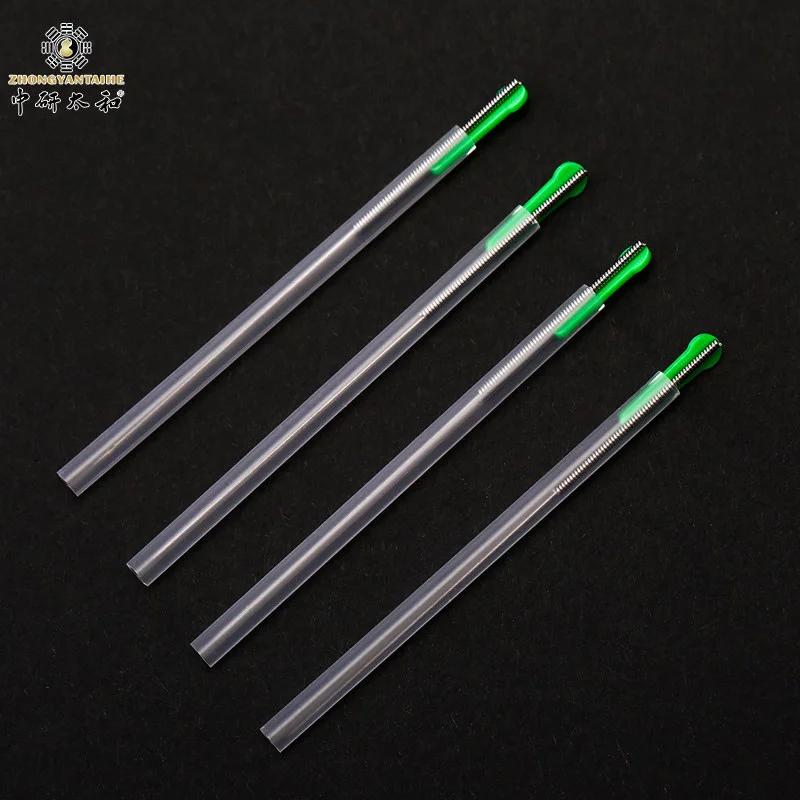 ZHONGYAN TAIHE 10Box Stainless Steel Acupuncture Needle with A Catheter Single-use Sterile Processing Available in Various Sizes