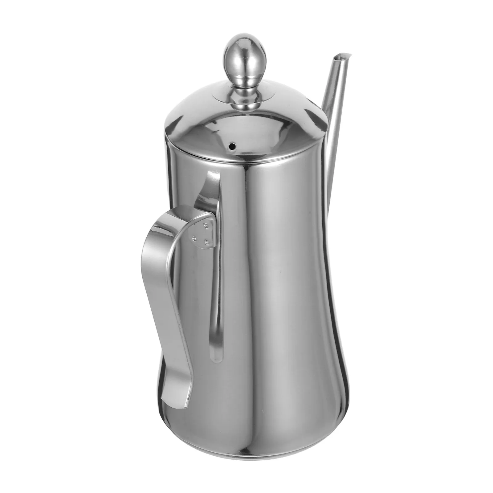 

1.3L Stainless Steel Oil Dispenser Bottle Polished Leak-Proof For Kitchen Restaurant Oil Vinegar Container Cooking Liquor Soy