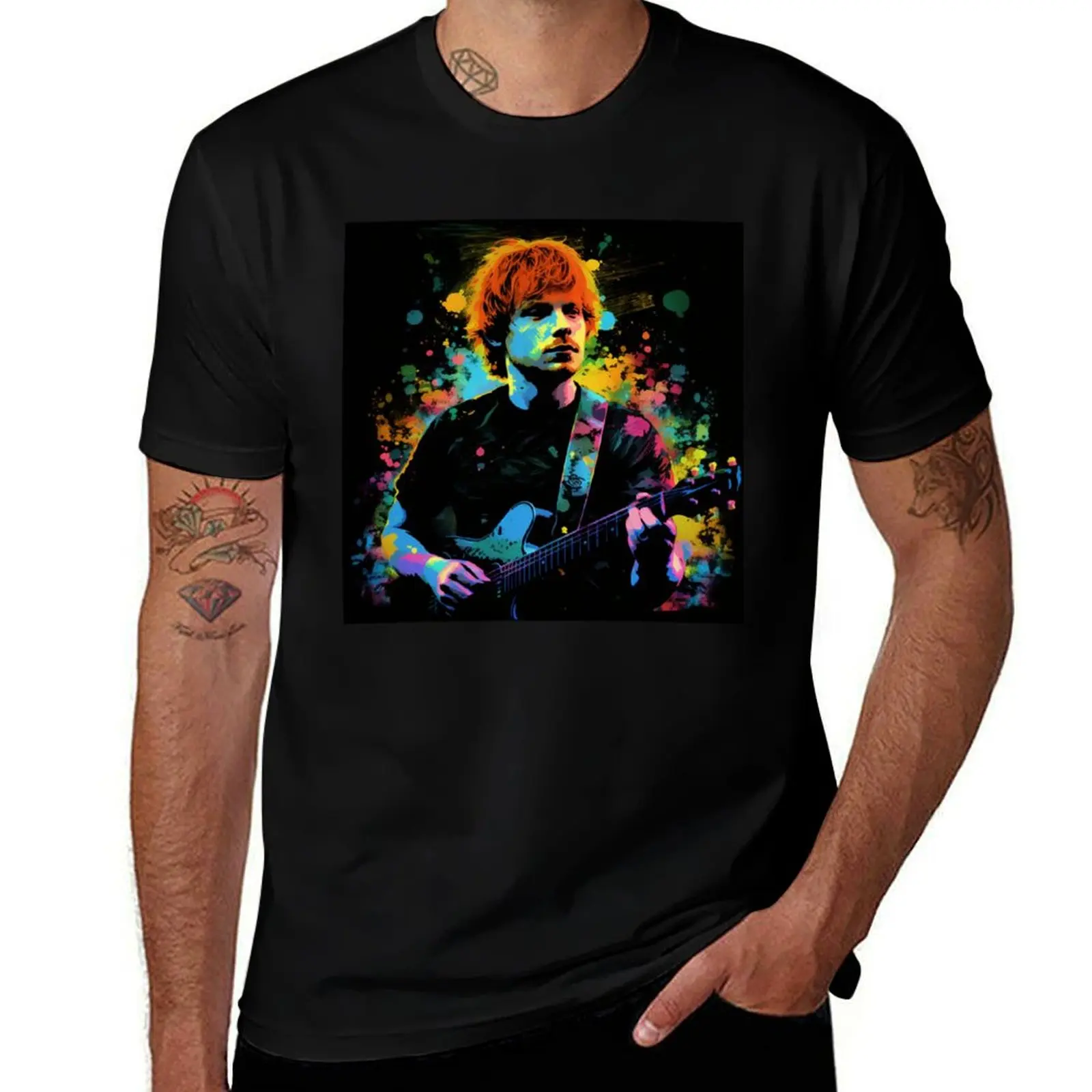 

Ed Sheeran is a global music sensational English singer-songwriter T-Shirt blue archive vintage t shirts oversizeds men clothes