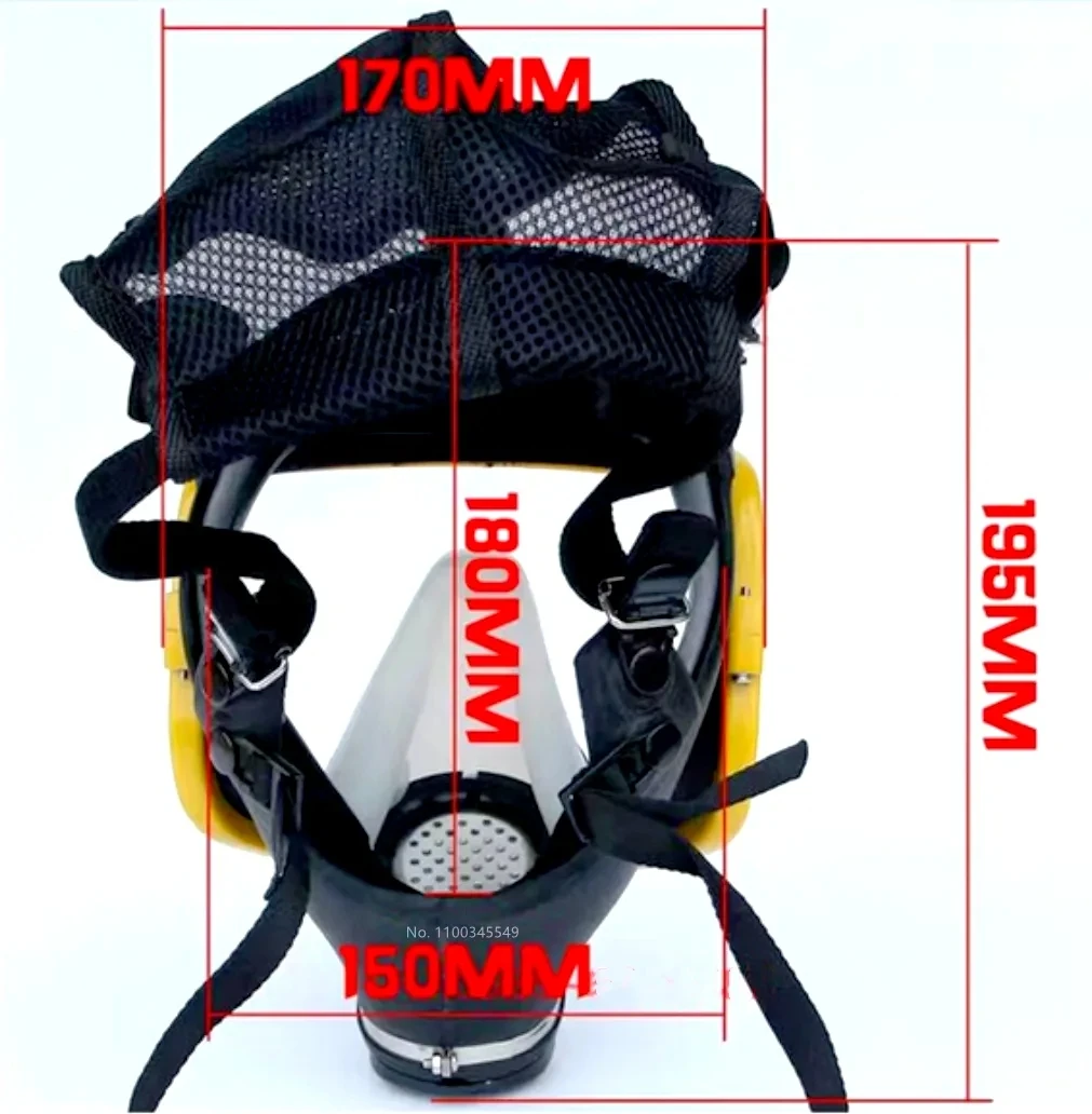 Chemical nuclear radiation respirator full face mask Yellow Mask 2 in 1 gas mask paint insecticide spray silicone gas mask