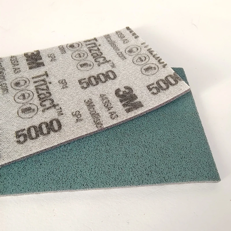 Papel de lija de esponja cuadrada abrasiva de pirámide 3M 30289, 70mm, 140MM, hookkit P3000, P5000grit, disco de espuma, papel de lija para molienda