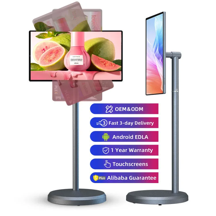 จอแสดงผล LCD สมาร์ทโฟนแบบพกพาขนาด 23.8 นิ้ว ขายดี พร้อมแบตเตอรี่ในตัว ทีวีพกพาขนาด 23.8 นิ้ว หน้าจอสัมผัส ระบบแอนดรอยด์ทีวี สมาร์ททีวี แท็บเล็ตอัจฉริยะ