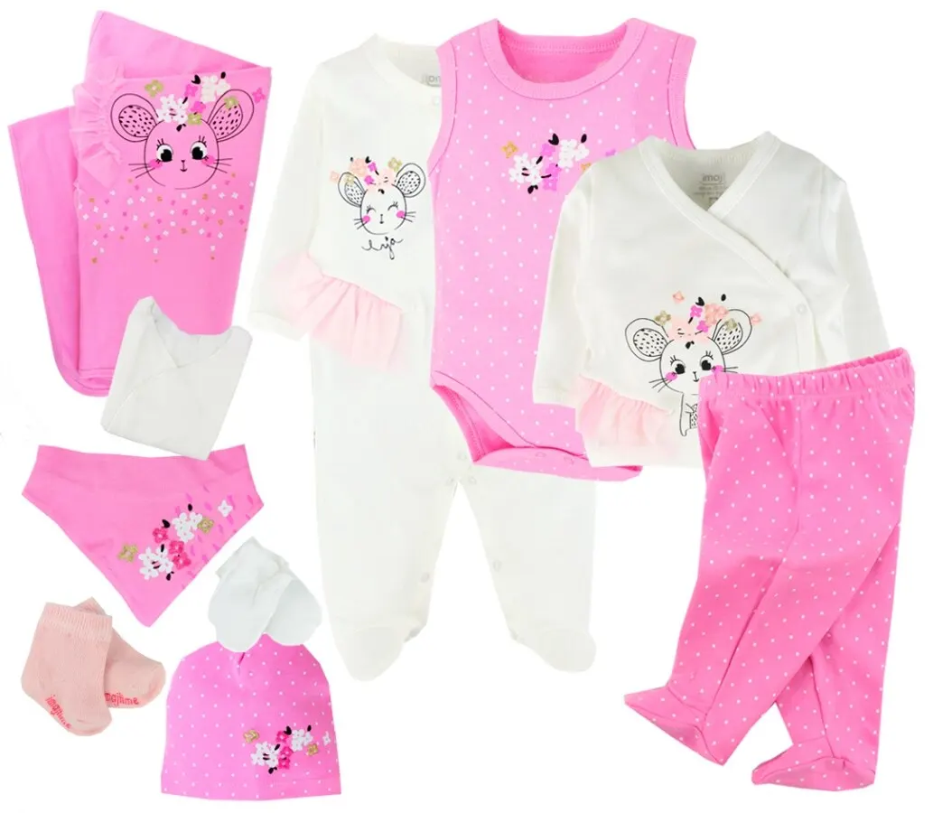 Baby Girl Boy Babies Newborn Clothing 10-pcs Hospital Outlet Custom Fabric Antibacterial Babies Healthy Safe Outfit Sets Dresses