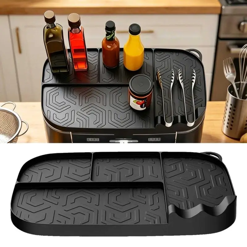 Scratch Proof Air Fryer Organizer Tray for AF400 AF451 DZ401 Premium Silicone Storage Shelf Mat for Cooking Needs