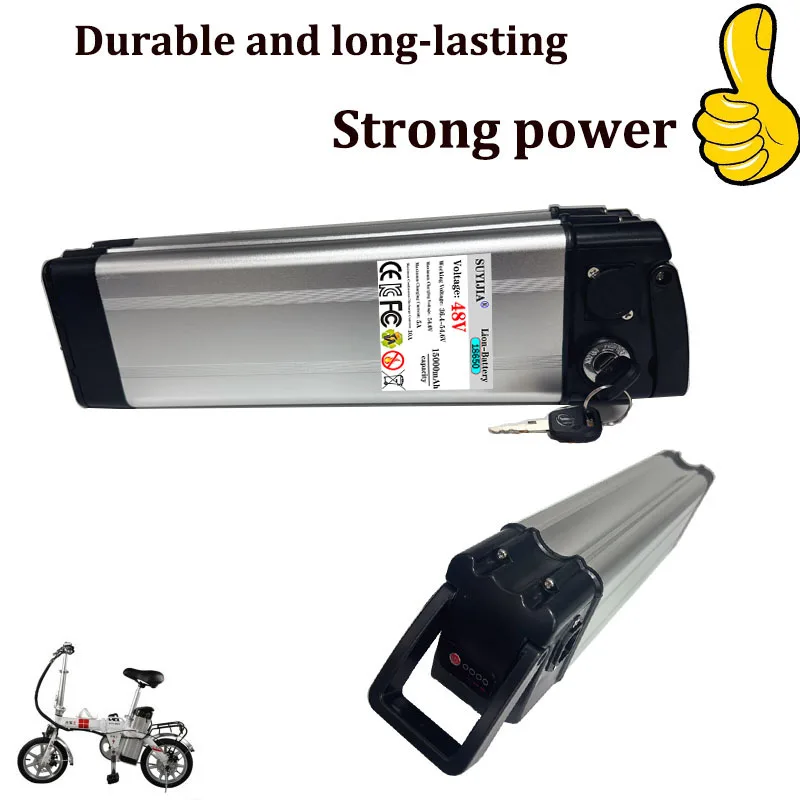 36 فولت 48 فولت 10 أمبير 15 أمبير سعة كبيرة 18650 بطارية ليثيوم ، مناسبة للطاقة 250 واط-1000 واط محرك دراجة كهربائية + شاحن مجاني