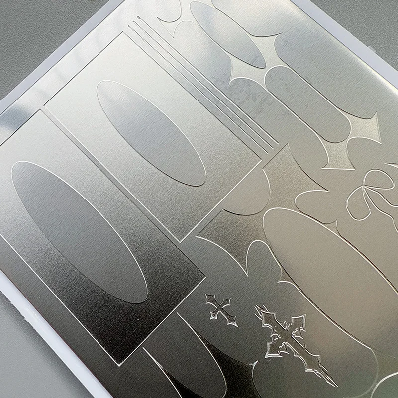 XMQ NAIL ART STAMPING PLATES LINES TEMPLATES CLOCK TEMPLATES