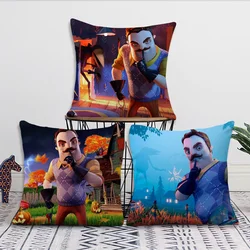 Horrible Game Pillow Case Sofa Living Room Bedroom Headboard Backrest Cushion Square Cushion Hello N-Neighbor 2 Nap Time
