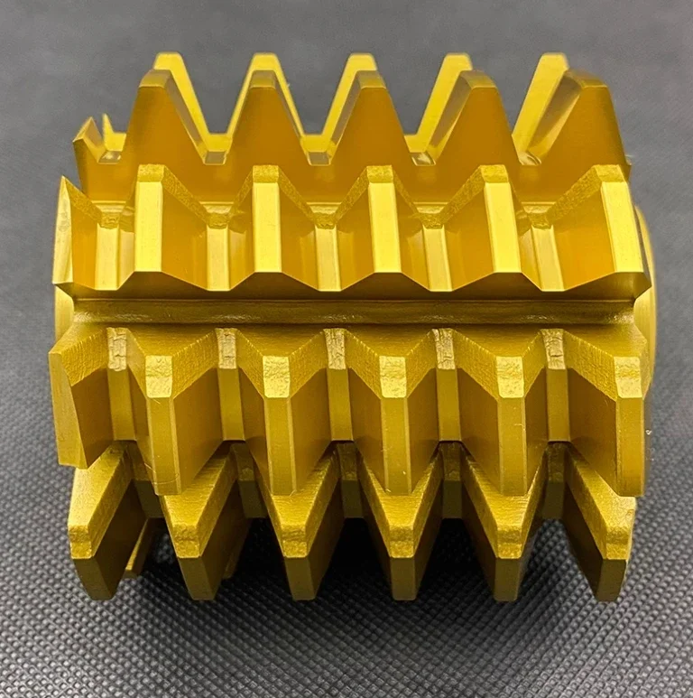 HSS6542 PA20 Gear Hob Yellow TIN Coated Gear Milling Cutter Gold Coating  M0.8-M5