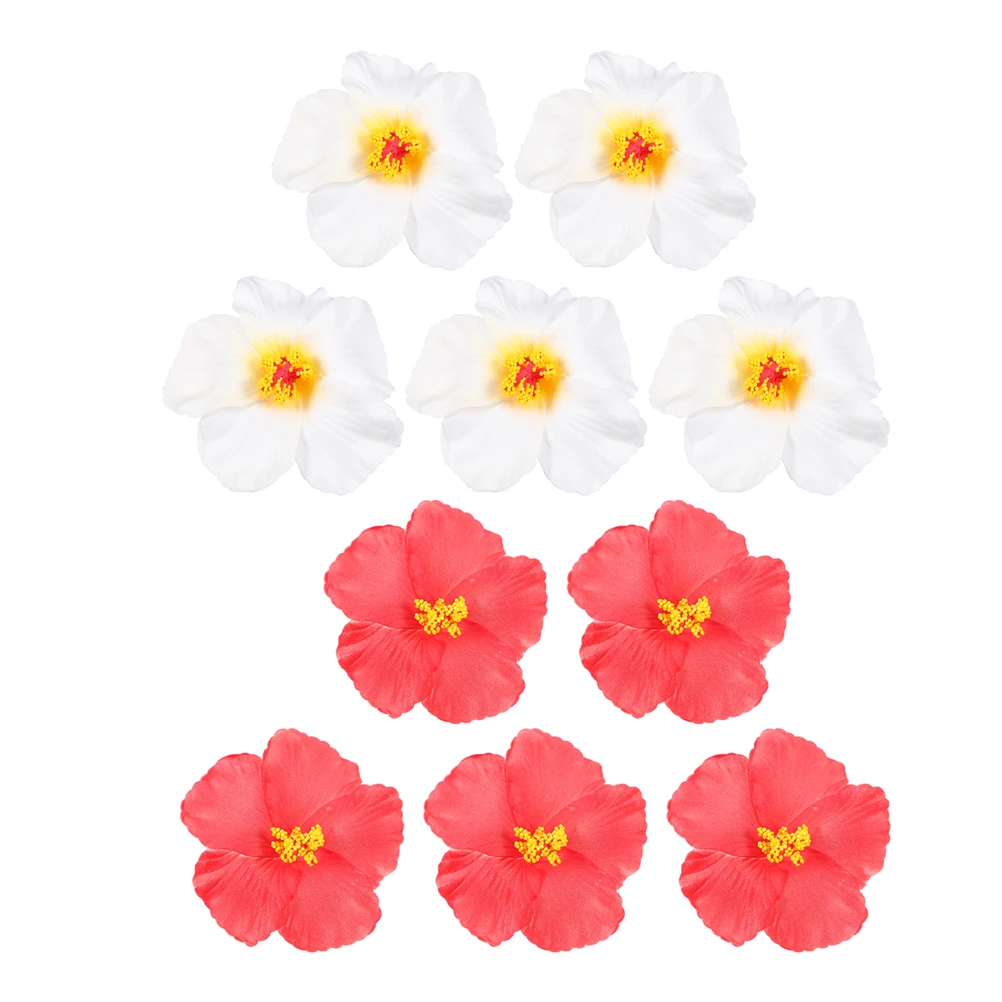 

10pcs Artificial Tropical Flowers Fake Hawaiian Party Decorations Simulation Flower Cluster For Wedding Home Decor Spring