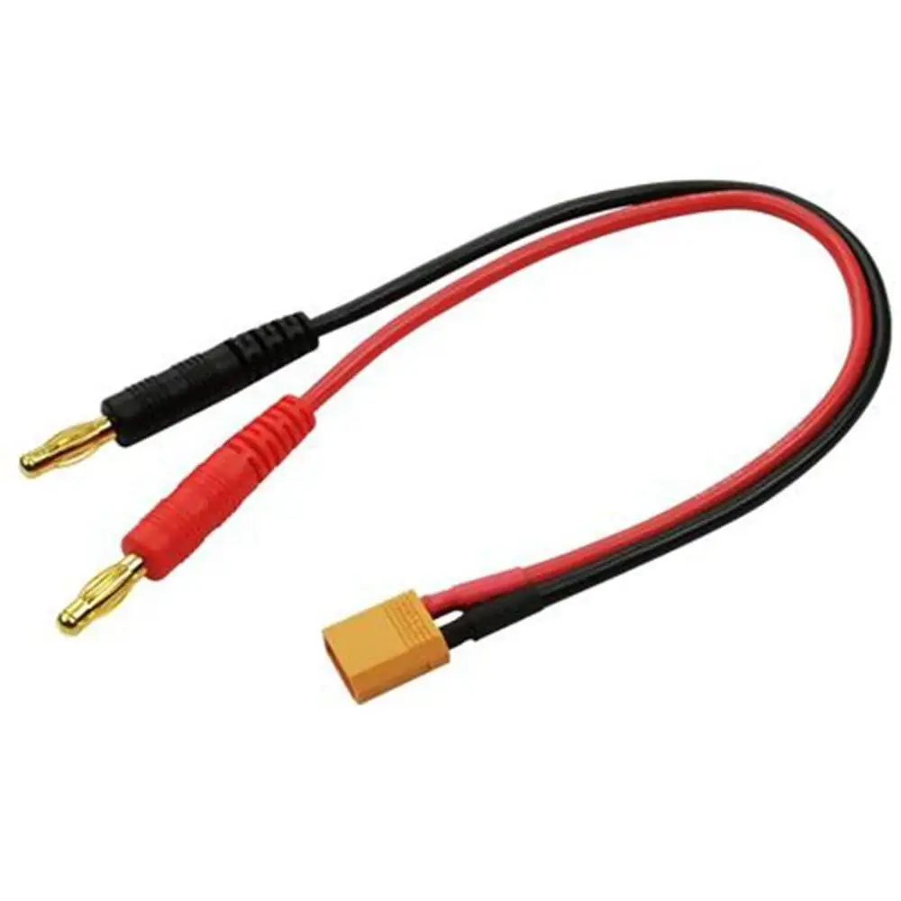 2 Pcs RC Cable Male XT30 Charging Cable with 4mm Banana Gold Plug for RC Lipo Battery Plug Charge Cable Wire