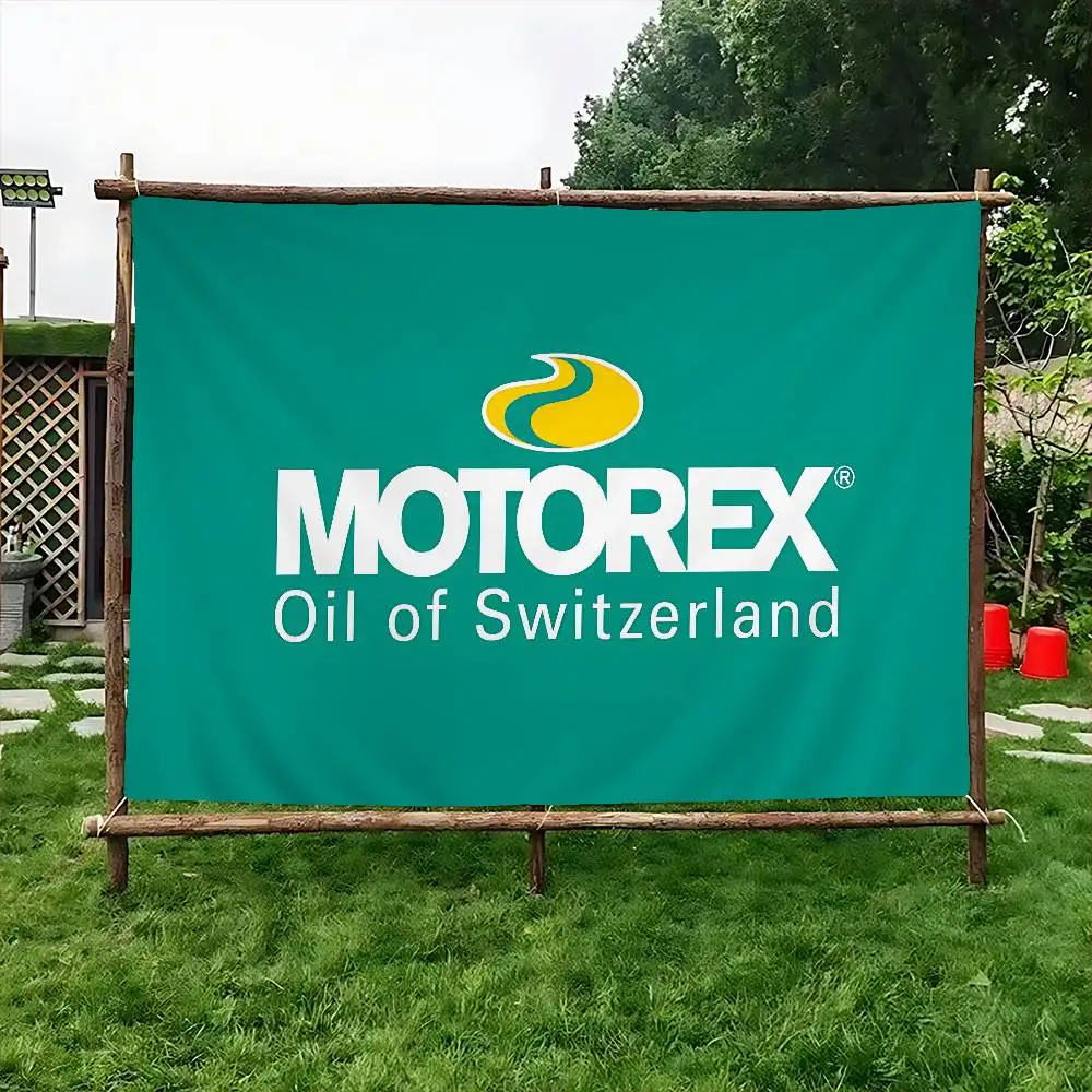 Motorexs Engine Oil Retro Flags Multiple Choice Living Studio Booth Interior Decoration Banner