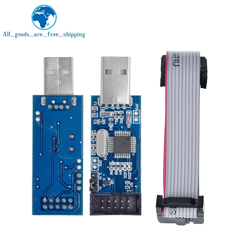 TZT Official USBASP USBISP AVR Programmer USB ISP USB ASP ATMEGA8 ATMEGA128 Support Win7 64Board image 2