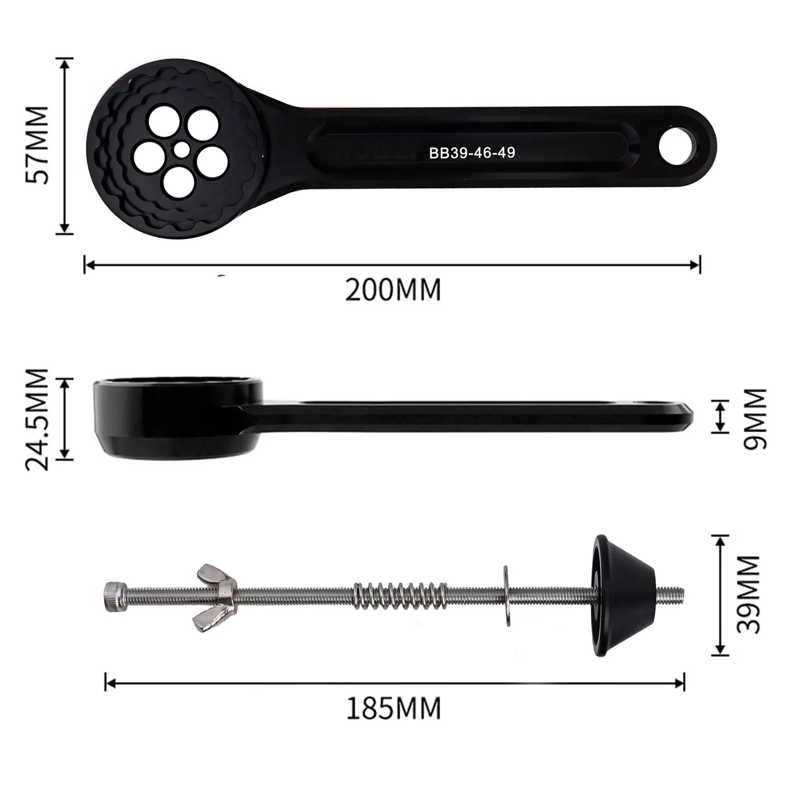 Mountain Bike BB Middle Wrench Tooth Plate Repair Tool Anti-loosening Crankset Installation Removal Tool Bicycle Accessories