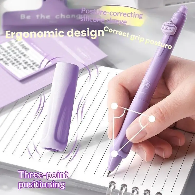 4/6Pcs Erasable Gel Pen Set, 0.5mm Cartoon Retractable Pen, Smooth Writing Click Pens For Students School Stationery Supplies