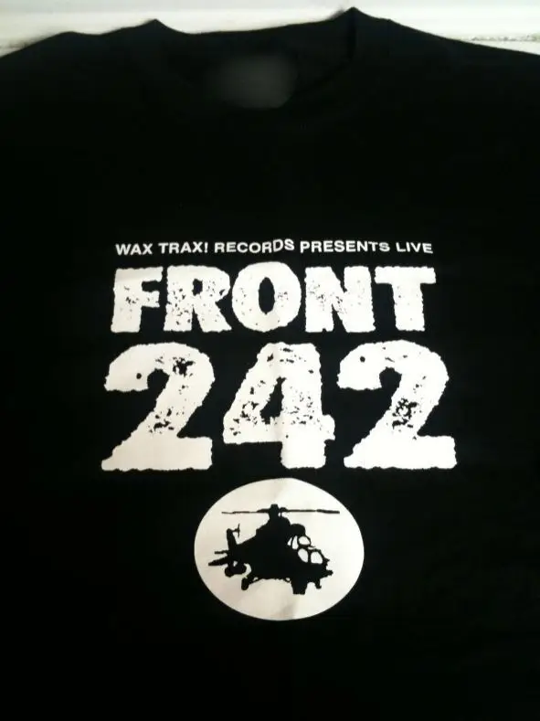 Черная рубашка Vtg Front 242 Band World Tour Country Music