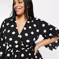 Plus Size Zomer Elegante Polka Dot Print Peplum Blouse Stropdas Taille Halve Ruche Mouw Sexy V-Hals Casual Wrap Top Grote Maat 7xl