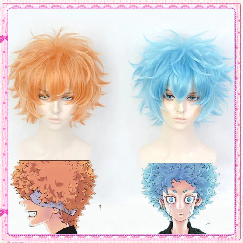 Tokyo Revengers Nahoya Kawata Cosplay Wig Souya Kawata Soya Anime Halloween Party Carnival Role Play Synthetic Hair + Wig Cap