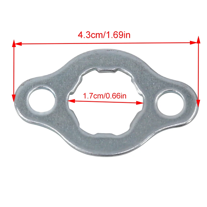 17mm/20mm 10 11 12 13 14 15 16 17 18 19T Teeth Front Engine Sprocket Retainer Plate Locker Gasket Screw For Dirt Pit