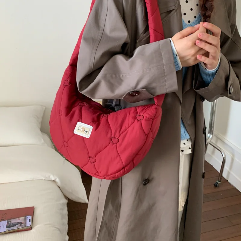 نسيج جديد بسيط حقائب المتشرد النساء الترفيه التسوق حقائب الكتف Crossbody خفيفة الوزن سعة كبيرة حقيبة ركاب عادية