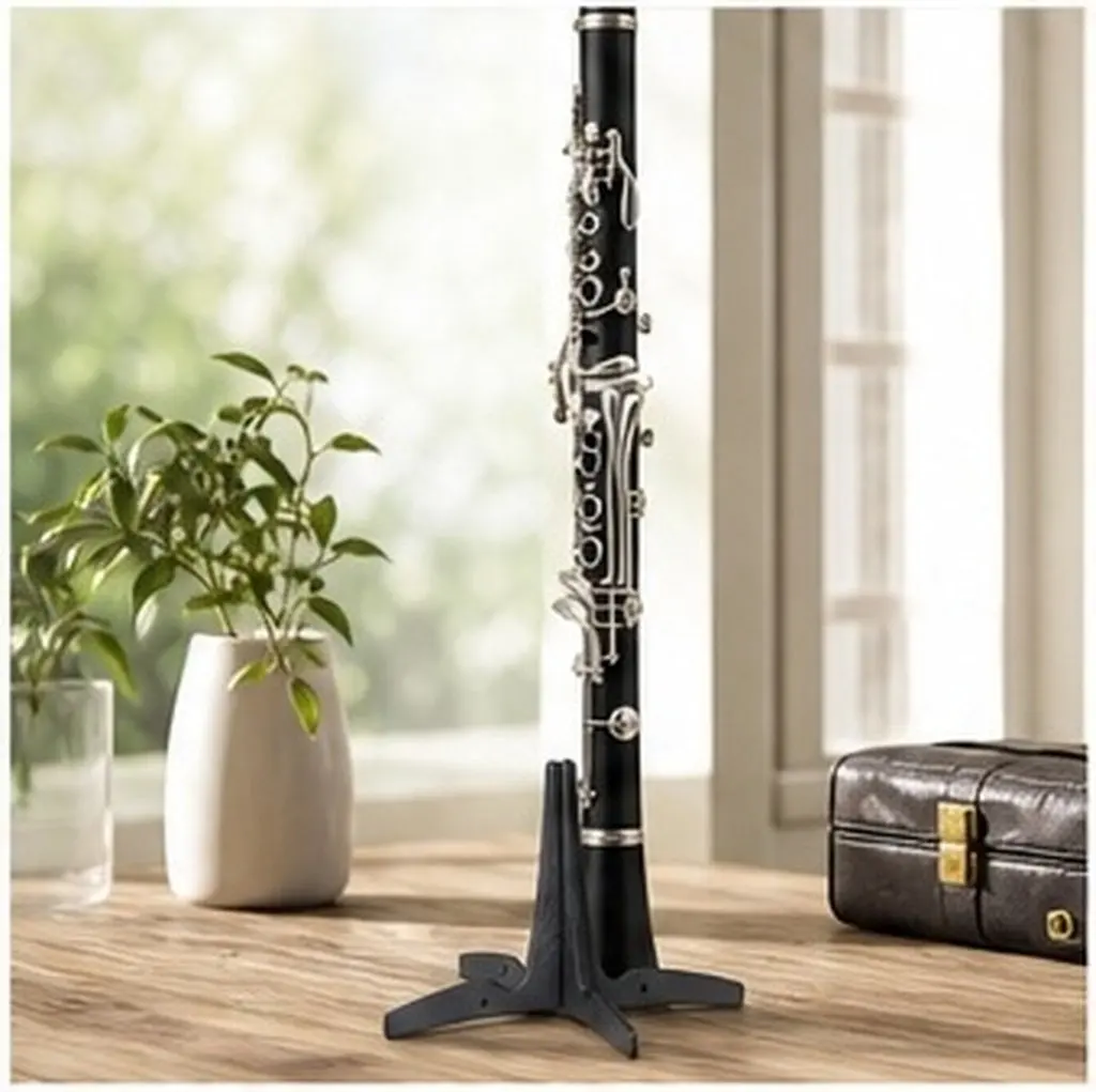 Multi-Use Portable Clarinet Stand Detachable Clarinet Oboe Bracket Scratch-Proof Contact Surface Stable Four-Footed Wind