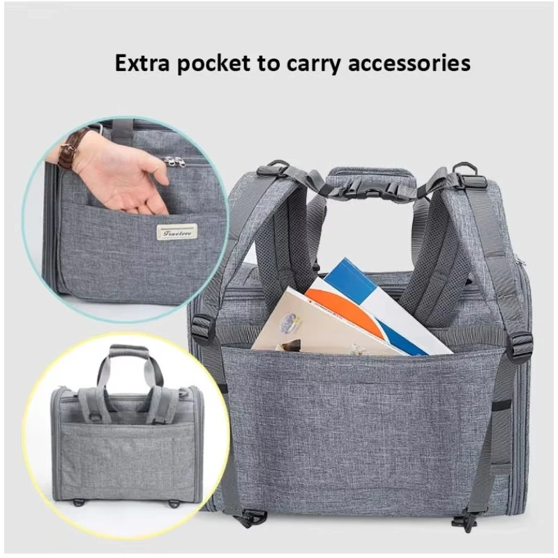Truelove Eco-Friendly Lightweight Waterproof Breathable Oxford Pet Backpack Adjustable Travel Carrier for Dogs&Cats TLX2971