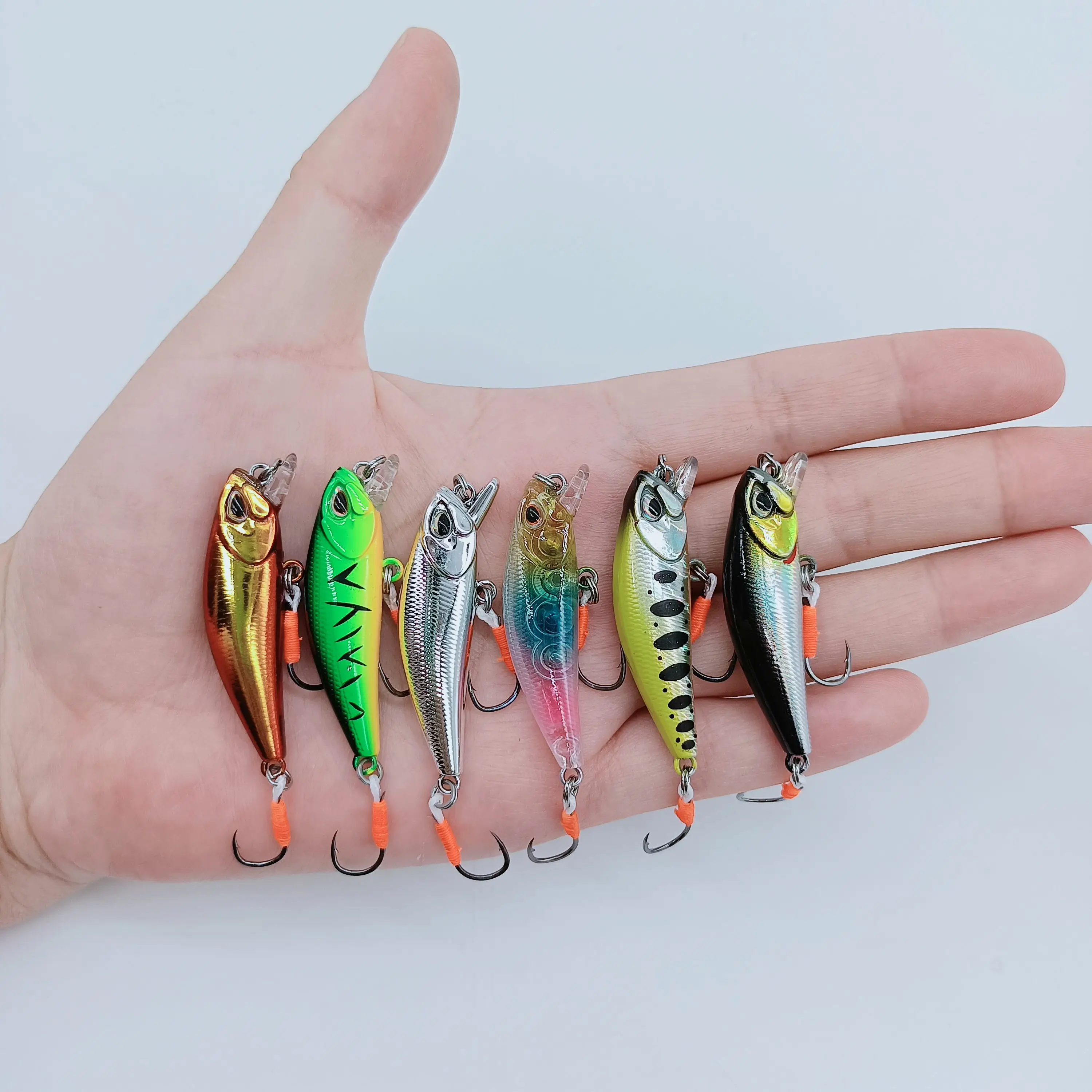 Duoduoyu 1pcs Mini sinkende Elritze Angel köder 3,5g/4,5 cm kleine Wobbler isca künstliche Swimbait Bass Angel gerät – Detail 9