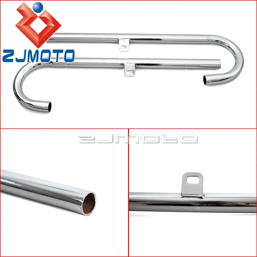 24HP 32HP Motorcycle Muffler Exhaust Pipes Cafe Racer Complete System Silencer For BMW M72 K750 KS750 R12 R71 Ural Side Car R75