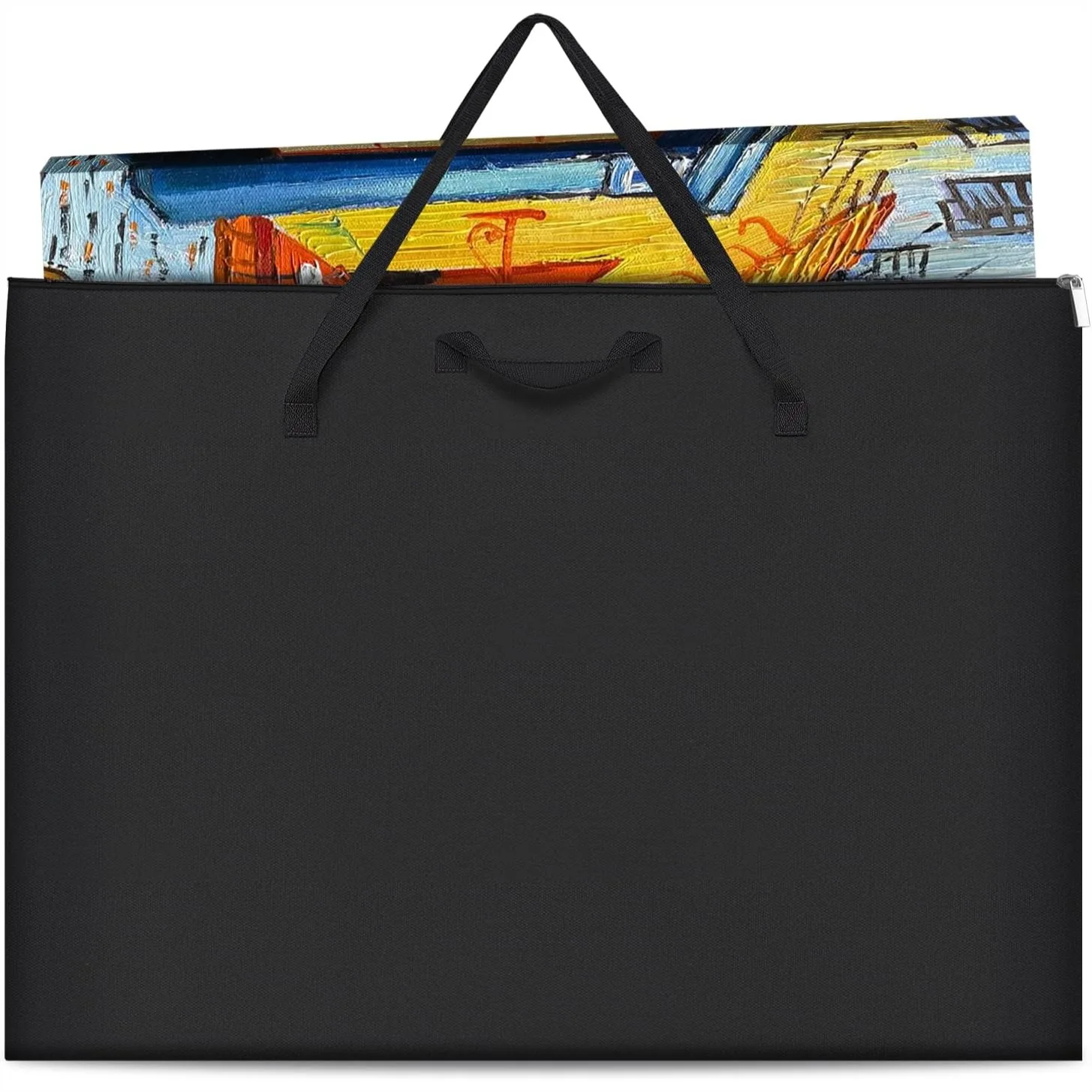 

Art Portfolio Bag, Lightweight Nylon Carrying Case for Artwork, Posters, Sketching, 18x24 Inch