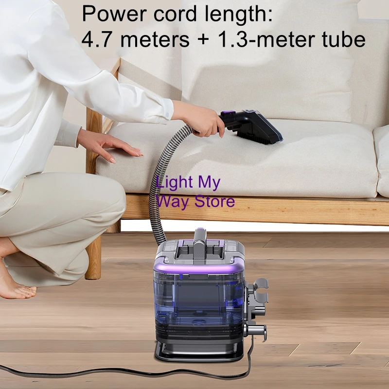 

Multifunctional carpet, curtain and sofa cleaning machine Cold water fabric cleaning machine Wired powerful suction