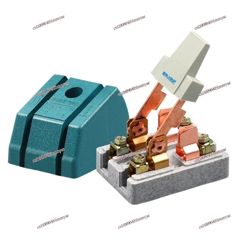 

220V Knife Switch Single Load Disconnector Copper Knife Switch 100A