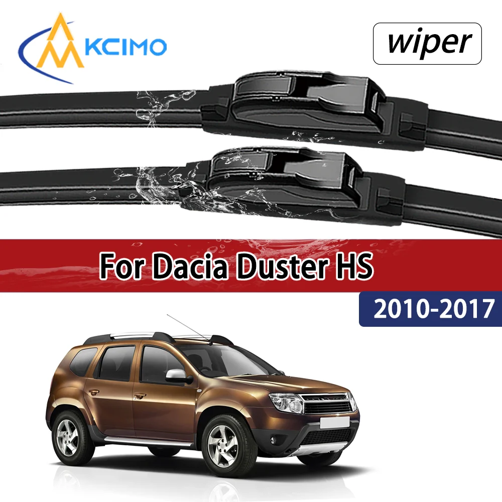 Für Dacia 	 Duster HS 2010–2017 2011 2012 Kompatible, langlebige, geräuschlose Frontwischerblätter für die Windschutzscheibe, Auto-Fensterzubehör