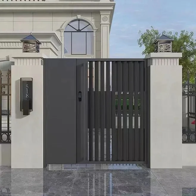 *& Electric Aluminum Shutter Gate Automatic Commercial Courtyard Industrial Security Entrance