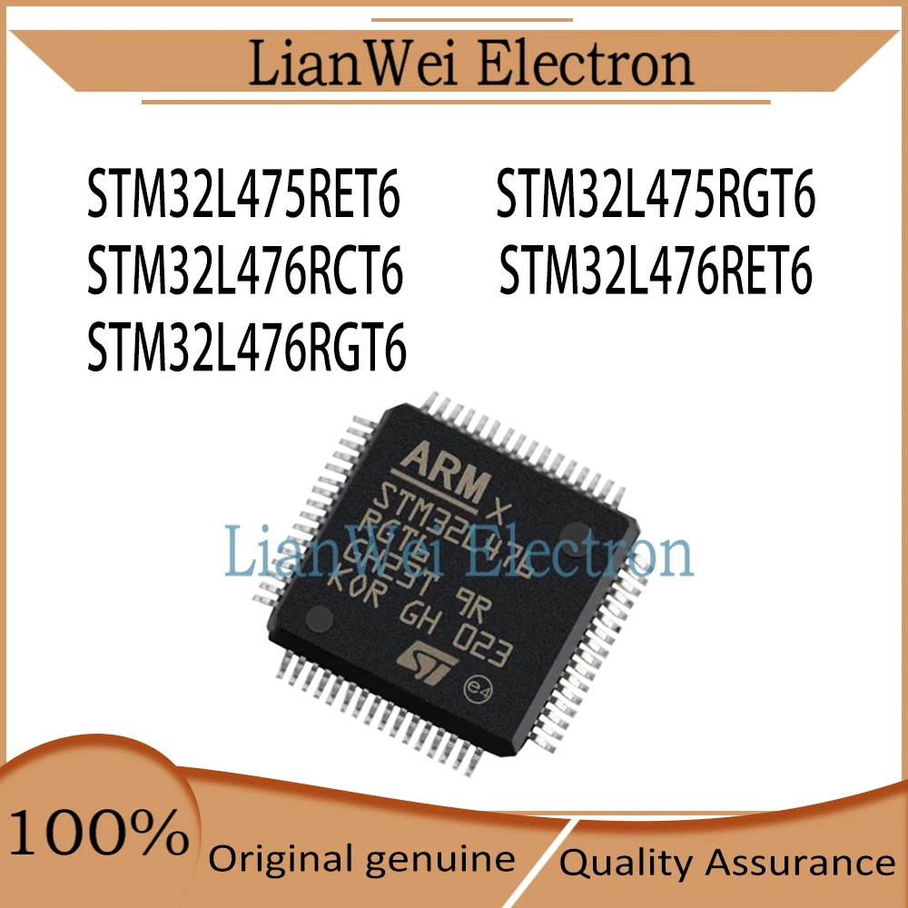 STM32L475 STM32L476 STM32L475RET6 STM32L475RGT6 STM32L476RCT6 STM32L476RET6 STM32L476RET6 STM32L476RGT6 IC MCU Chipset LQFP-64