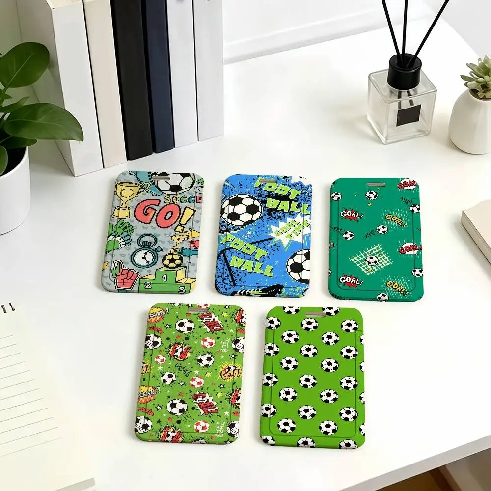Football Fans Sports Card Holder Student ID Case Daily Use Subway Commute Work Cover Office School Bus Protector