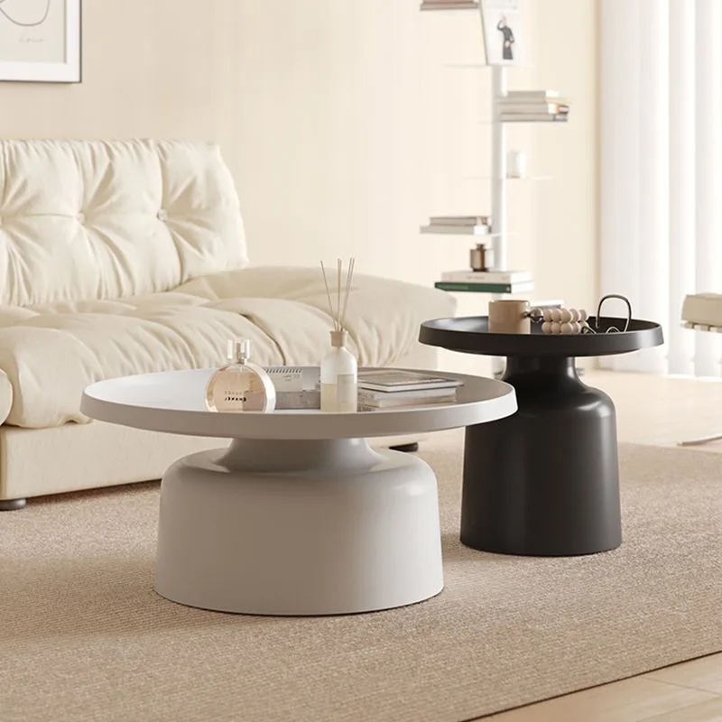 Nordic living room designer coffee table cream small unit round modern simple design creative combination high low coffee tables