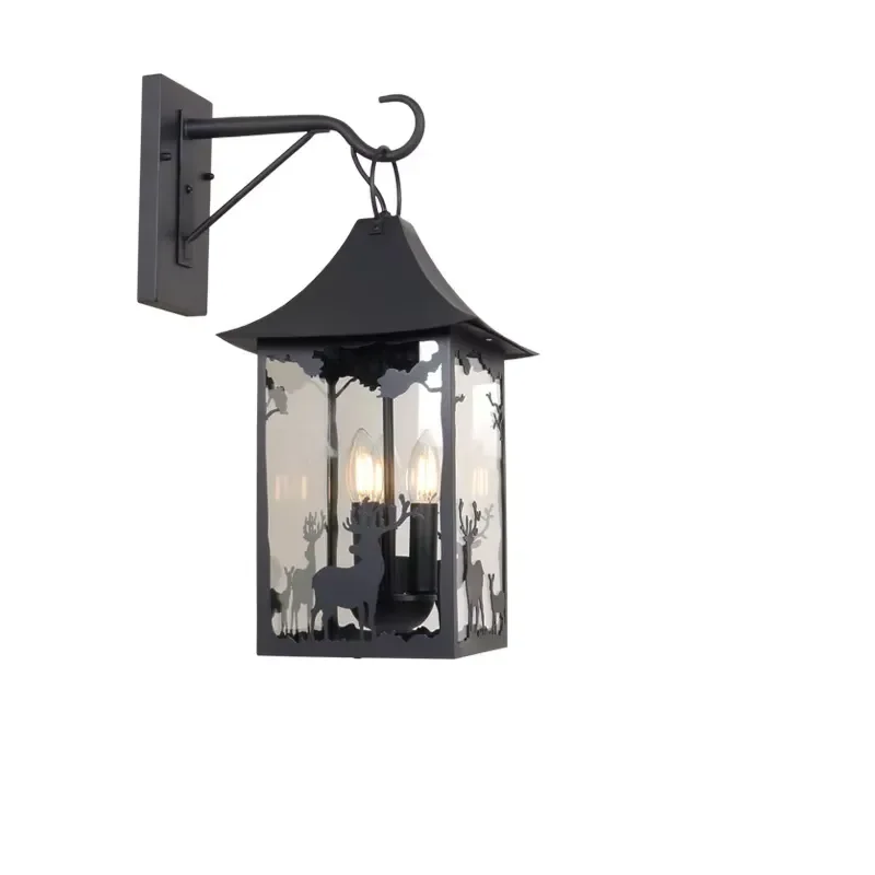 Waterproof Outdoor Wall Lamp for Villa Corridor Baltery Terrace Custom Factory Exterior Light Lantern Courtyard Decoration