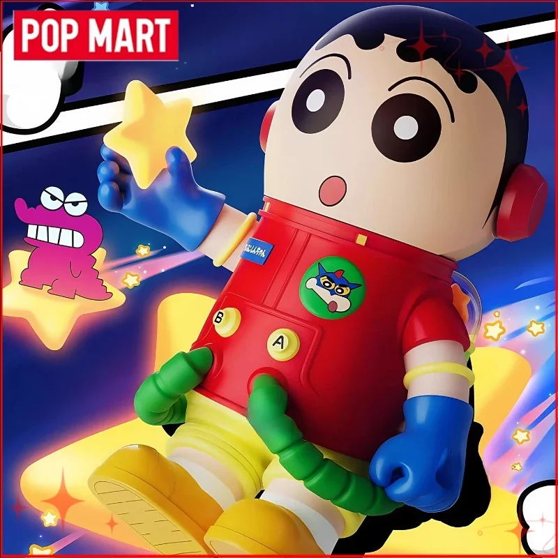 

Genuine POPMART MEGA SPACE MOLLY 400% + 100% Crayon Shin-chan Blind Box Figurine Gift