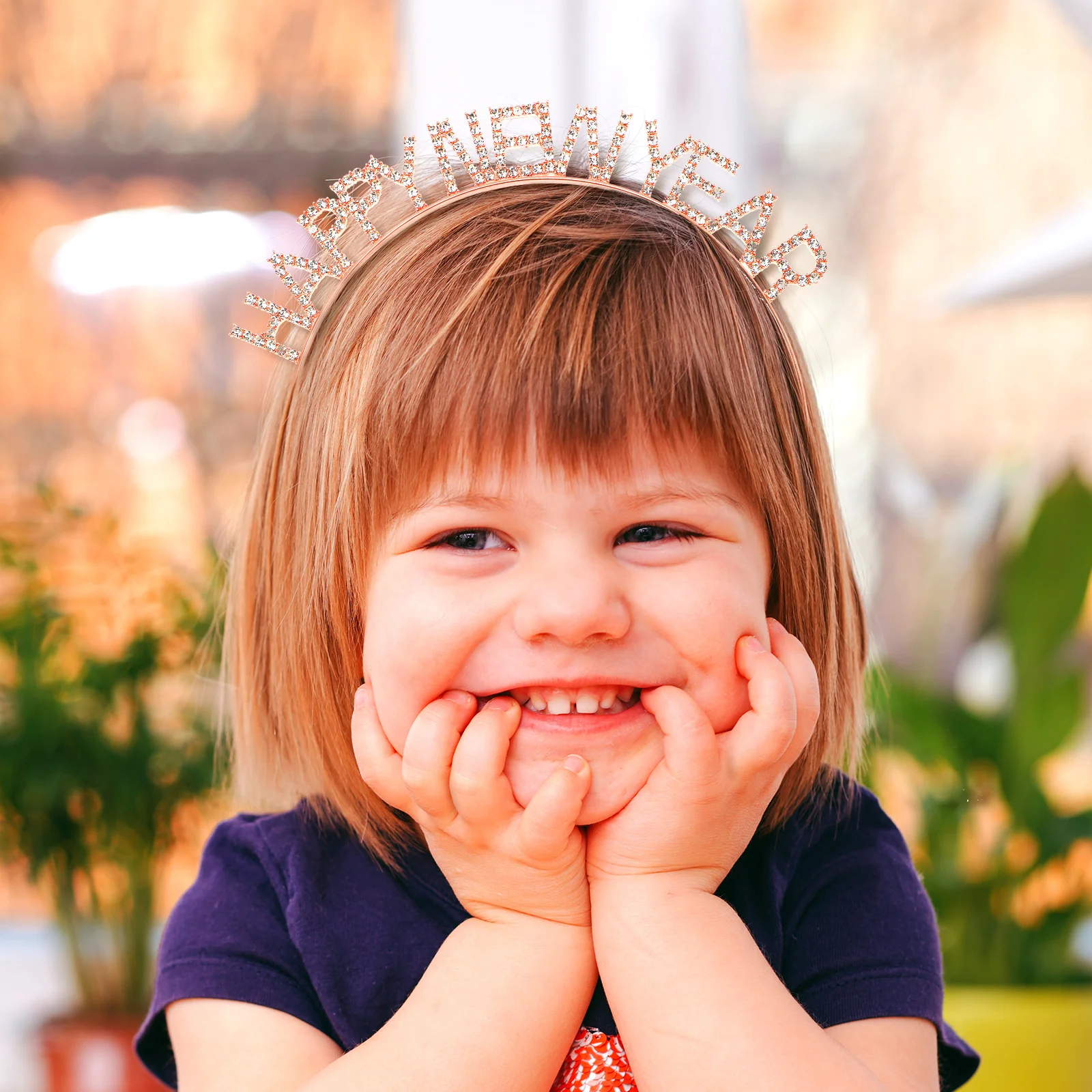 

2023 New Year Crystal Letter Headbands Party Hair Accessories Kids Adults Festival Decoration Funny Bopper Lovely Shape Compact