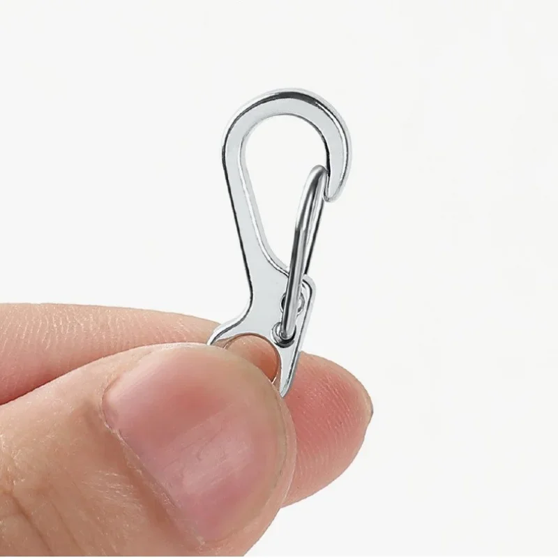 5/10/20pcs Mini Spring Backpack Clasps Outdoor Climbing Carabiners Equipment Survival Paracord Snap Hook Keychainl Buckle Clip