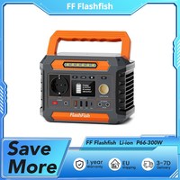 FF Flashfish Li-ion P66-300W, 288.6Wh Capacity, 260W AC Continuous Power, 8 Charging Outputs, 5W Wireless Charging