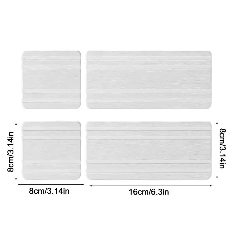 Stone Soap Tray 4X Absorbing Stone Tray For Sink 4 Pieces Super Absorbent Faucet Mat Soap Holder Modern Decor Bathroom Supplies